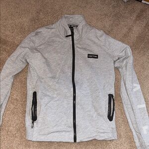 Women’s Flag Nor Fail Gray Full-Zip Jacket, Size Large